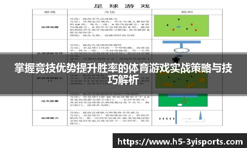 掌握竞技优势提升胜率的体育游戏实战策略与技巧解析